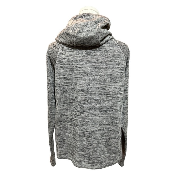 EUC - Athleta Blissful Hoodie Cowl Pullover - size small - brown Heather print - Picture 4 of 5